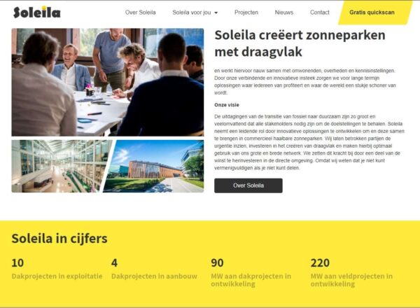 Vernieuwde website Soleila.nl
